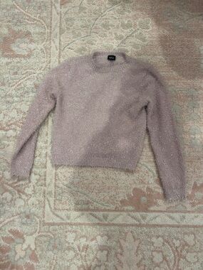 Pink Fuzzy Crewneck Sweater